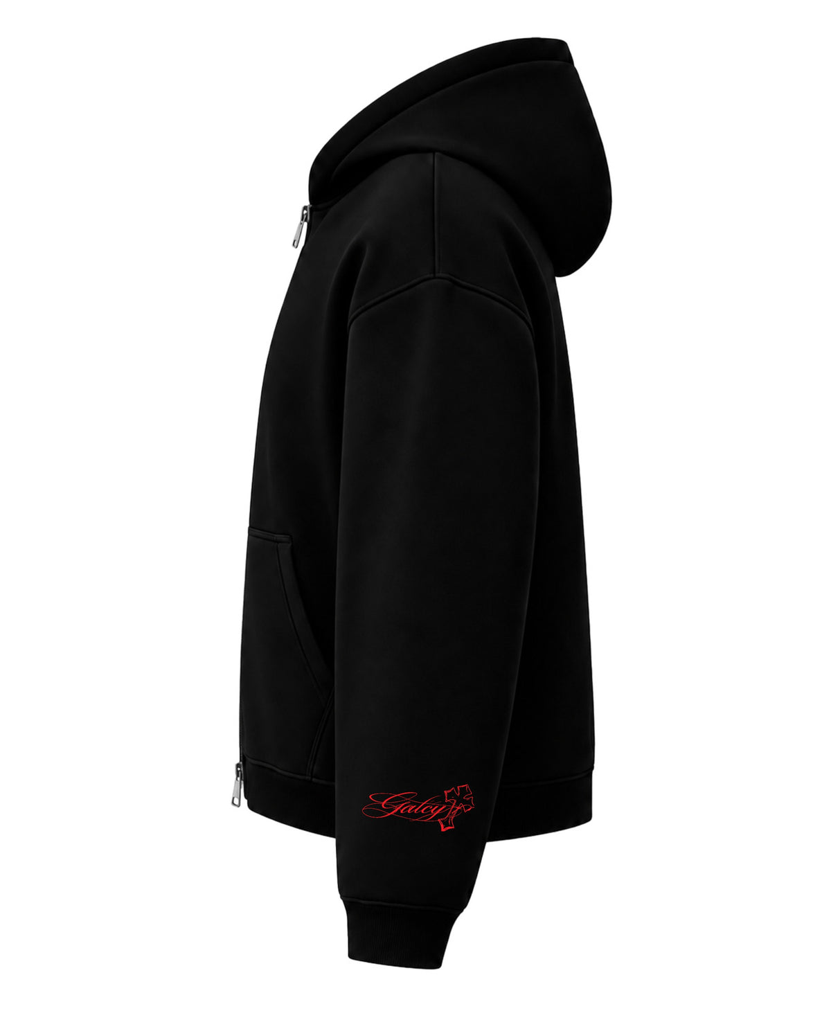 Akai RYŪ Black Dual Zipper Hoodie