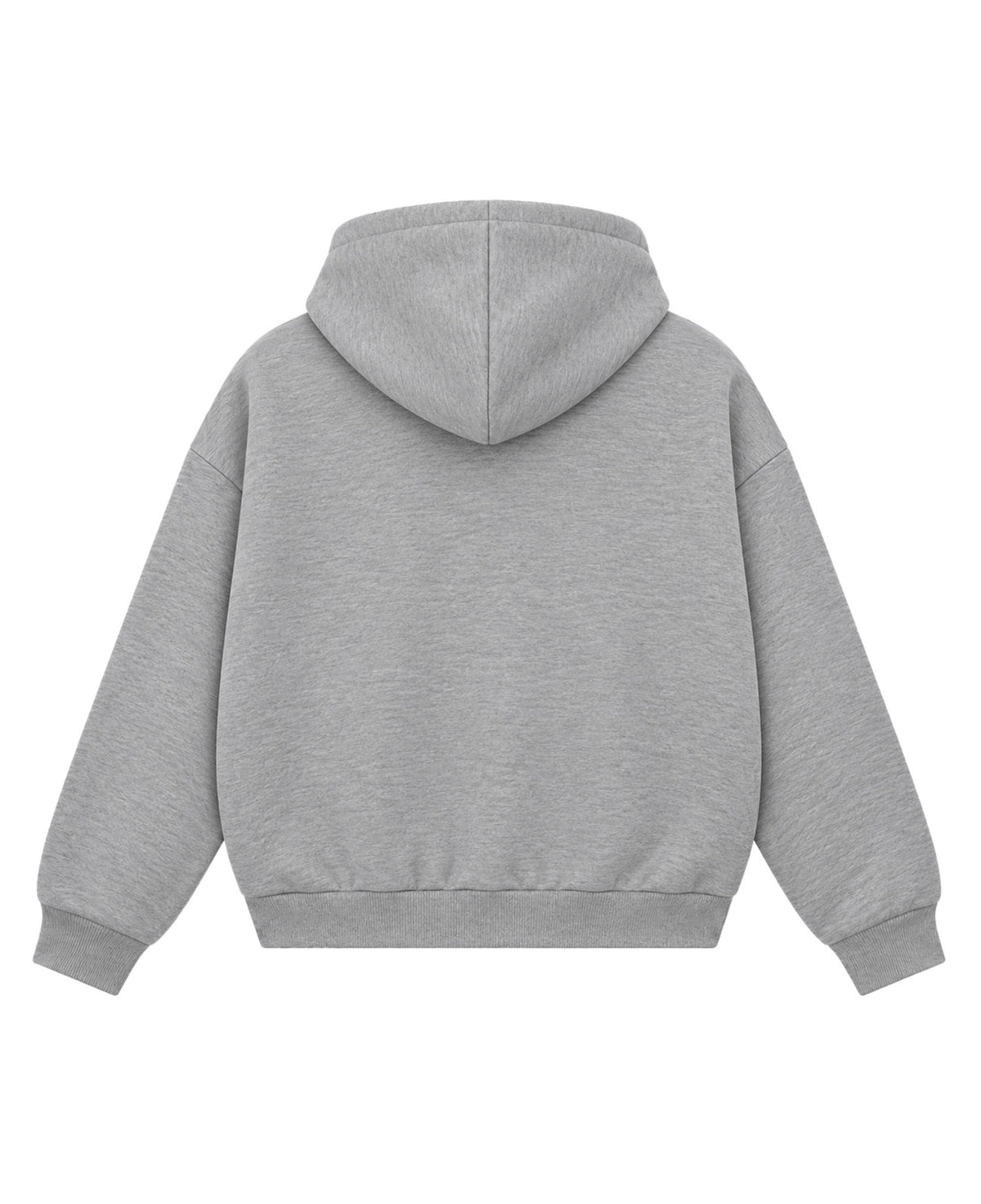 REQUIEM Grey Boxy Dual Zipper Hoodie