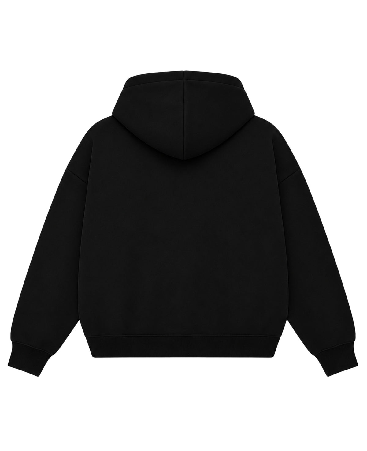 REQUIEM Black Boxy Dual Zipper Hoodie