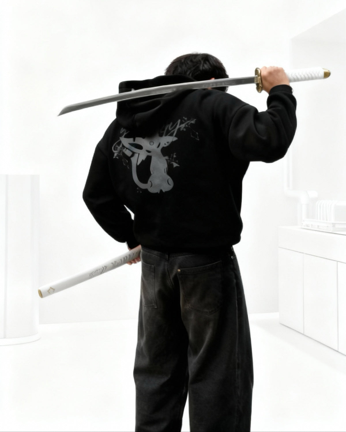 ESPION  BLACK HOODIE