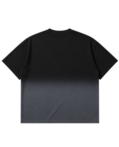 Black Ombre Wash Boxy Fit T-shirt